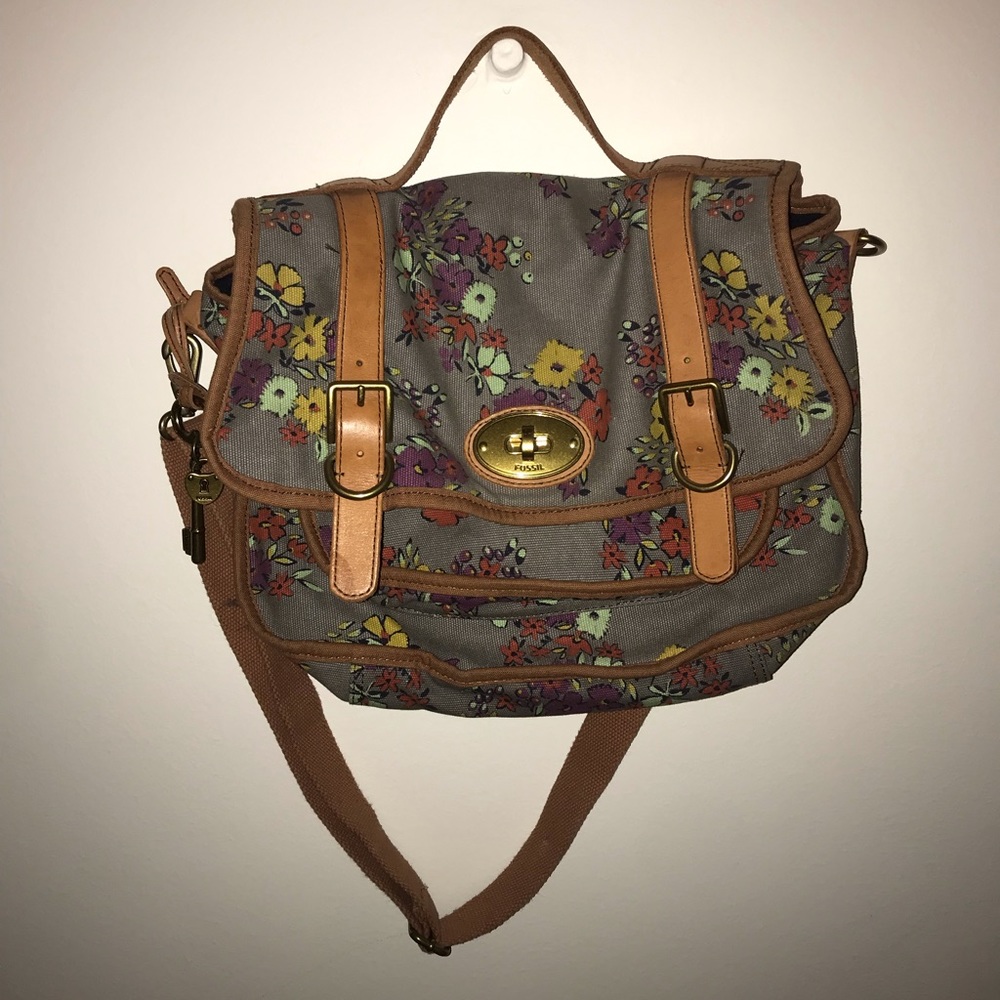 Flora Fossil Messenger Bag